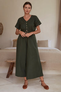 Evora Linen Jumpsuit (Sale)