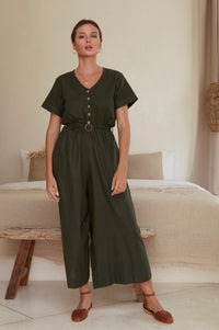 Evora Linen Jumpsuit (Sale)