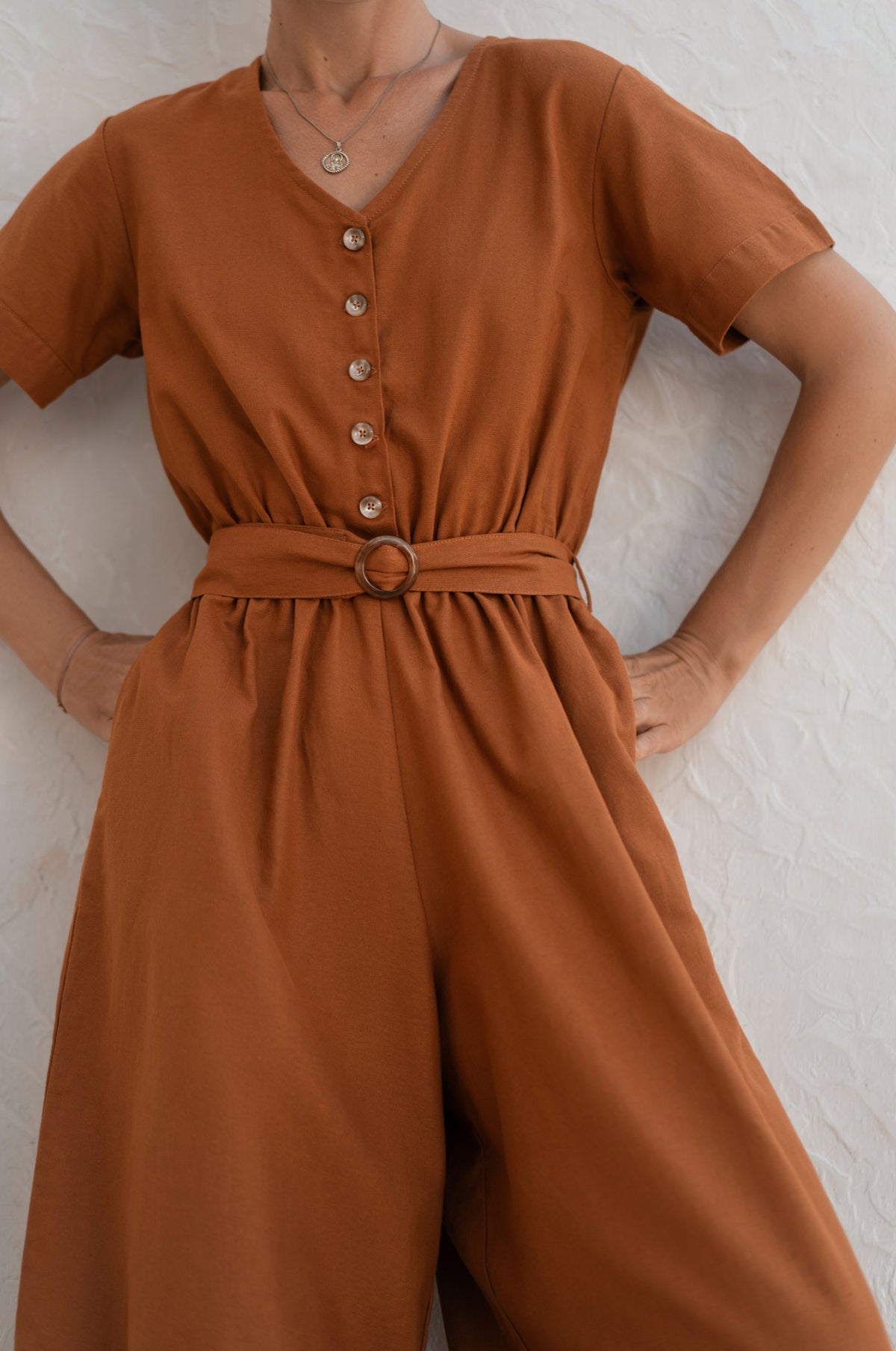 Evora Linen Jumpsuit (Sale)