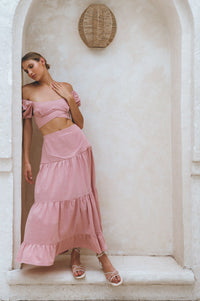 Kiana Linen Crop Top