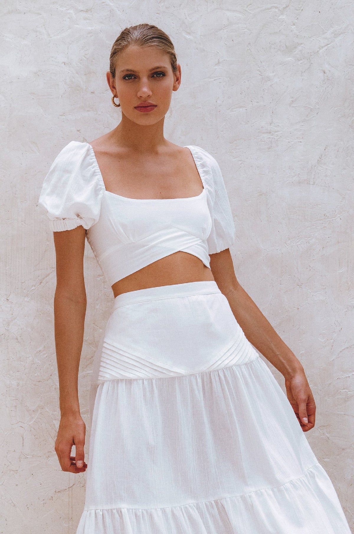 Kiana Linen Crop Top