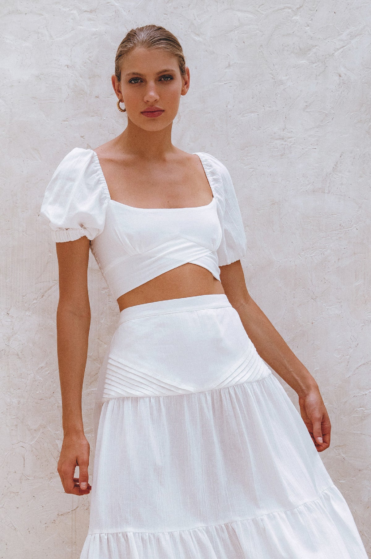 Kiana Linen Crop Top