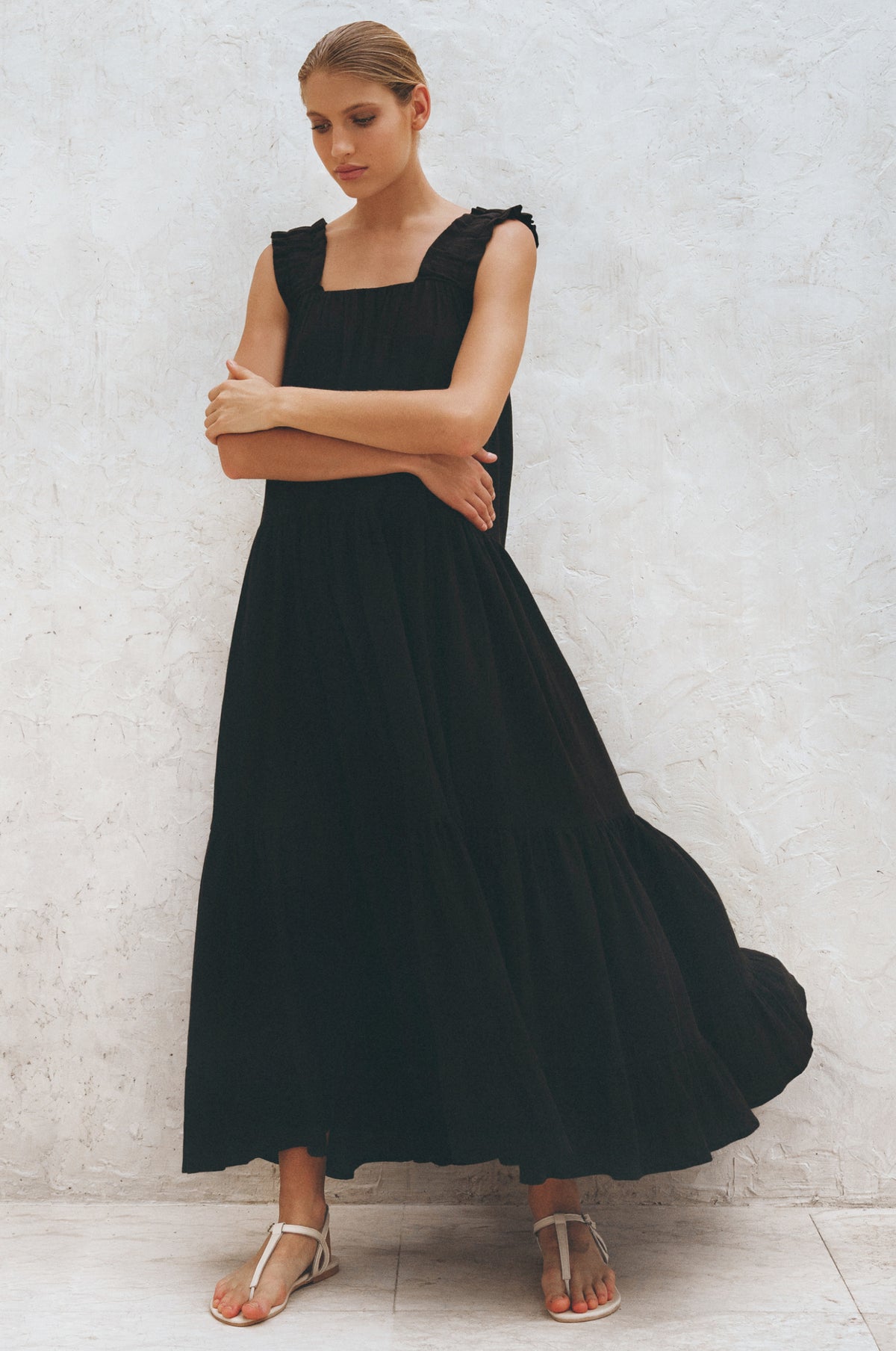 La Palma Linen Maxi Dress