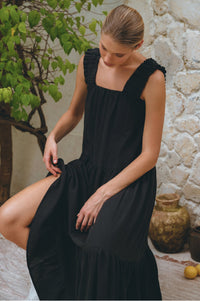La Palma Linen Maxi Dress