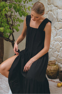 La Palma Linen Maxi Dress