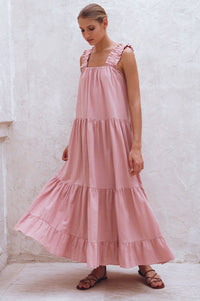 La Palma Linen Maxi Dress