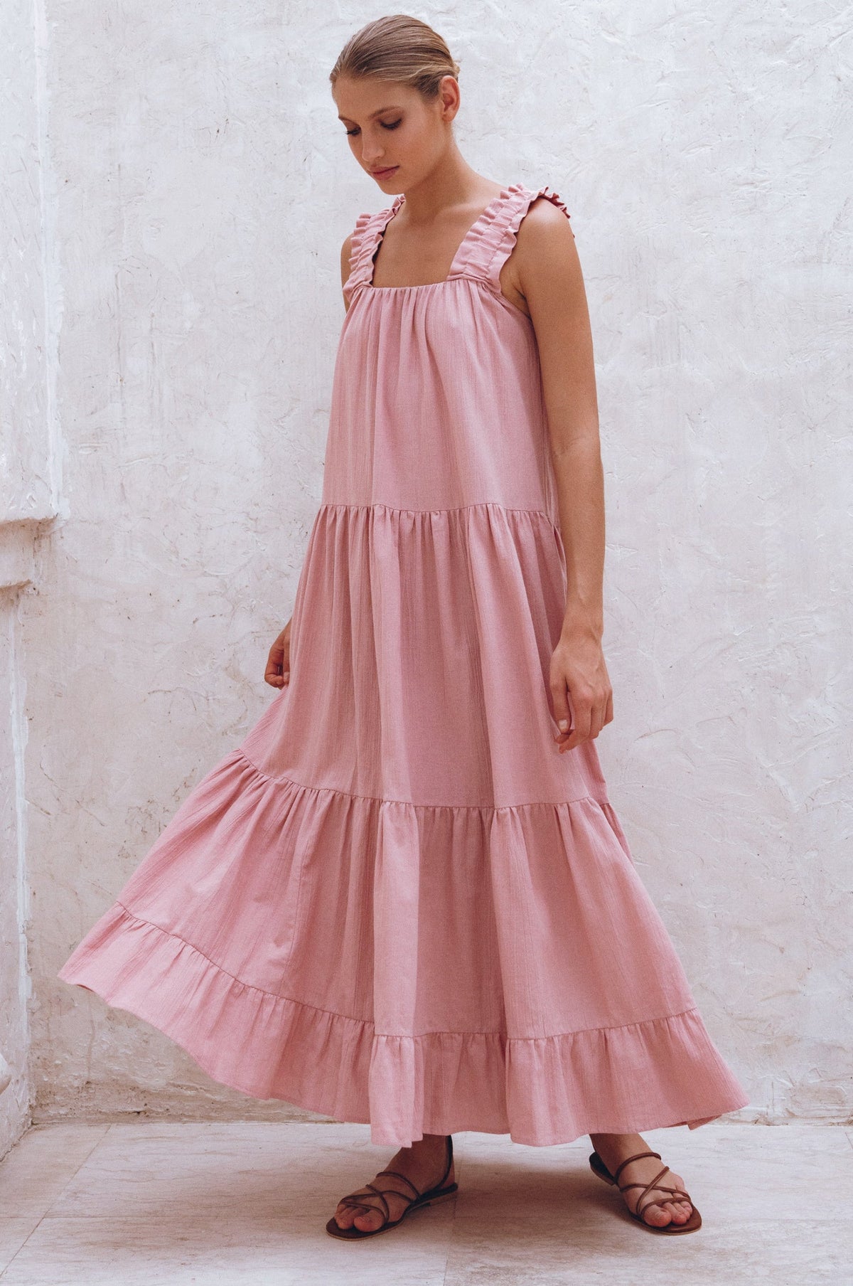 La Palma Linen Maxi Dress