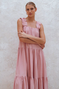 La Palma Linen Maxi Dress