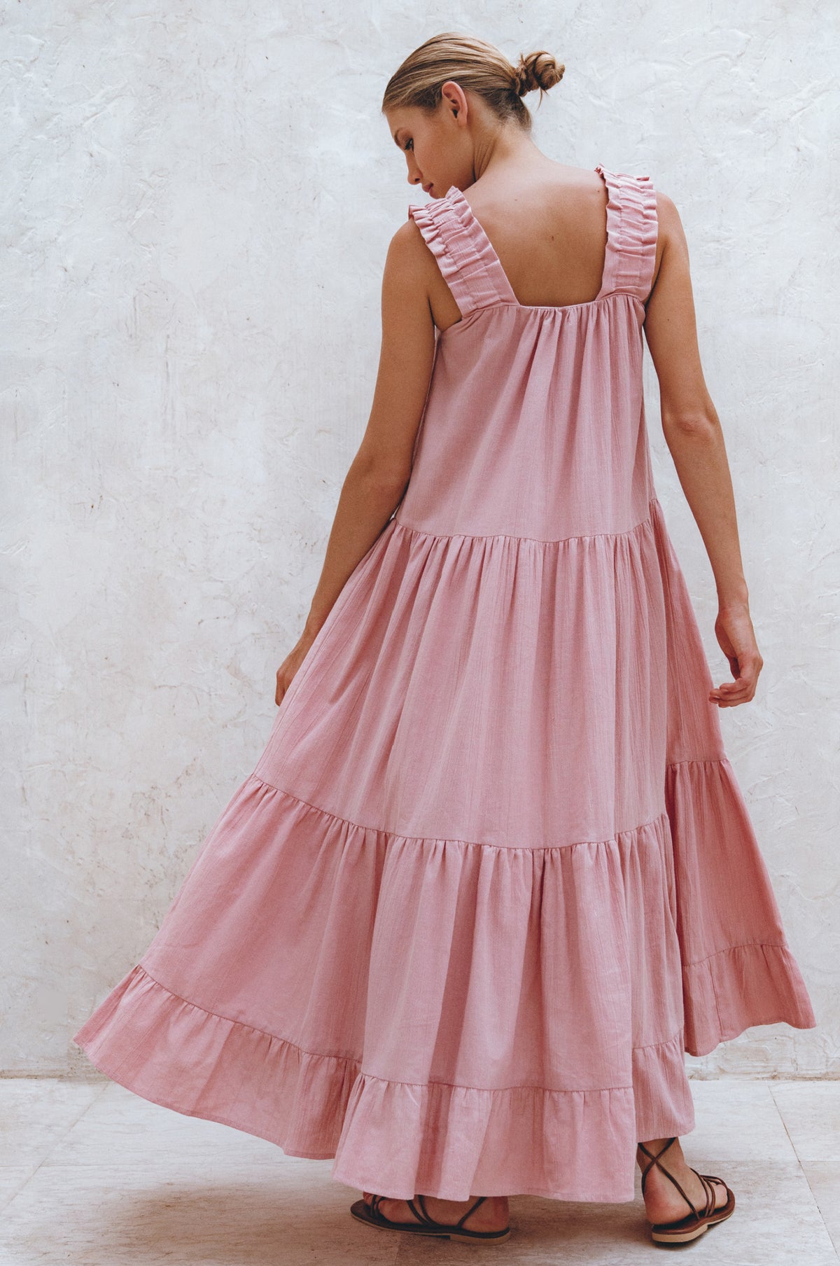 La Palma Linen Maxi Dress