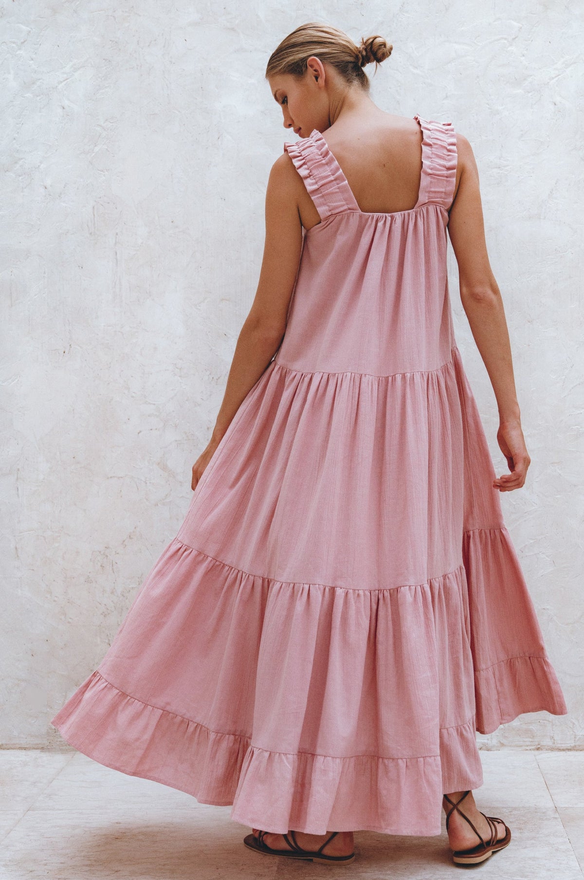 La Palma Linen Maxi Dress