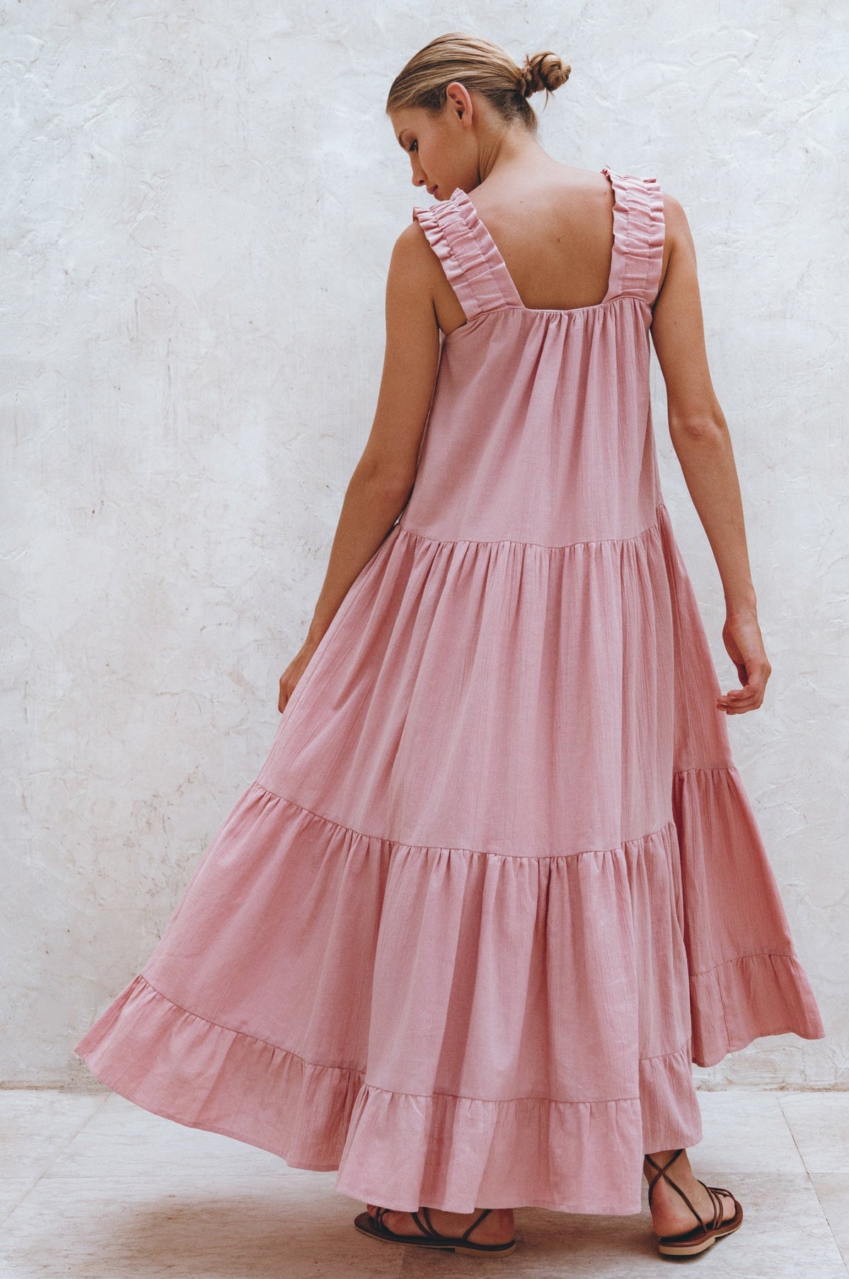 La Palma Linen Maxi Dress