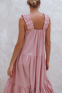 La Palma Linen Maxi Dress