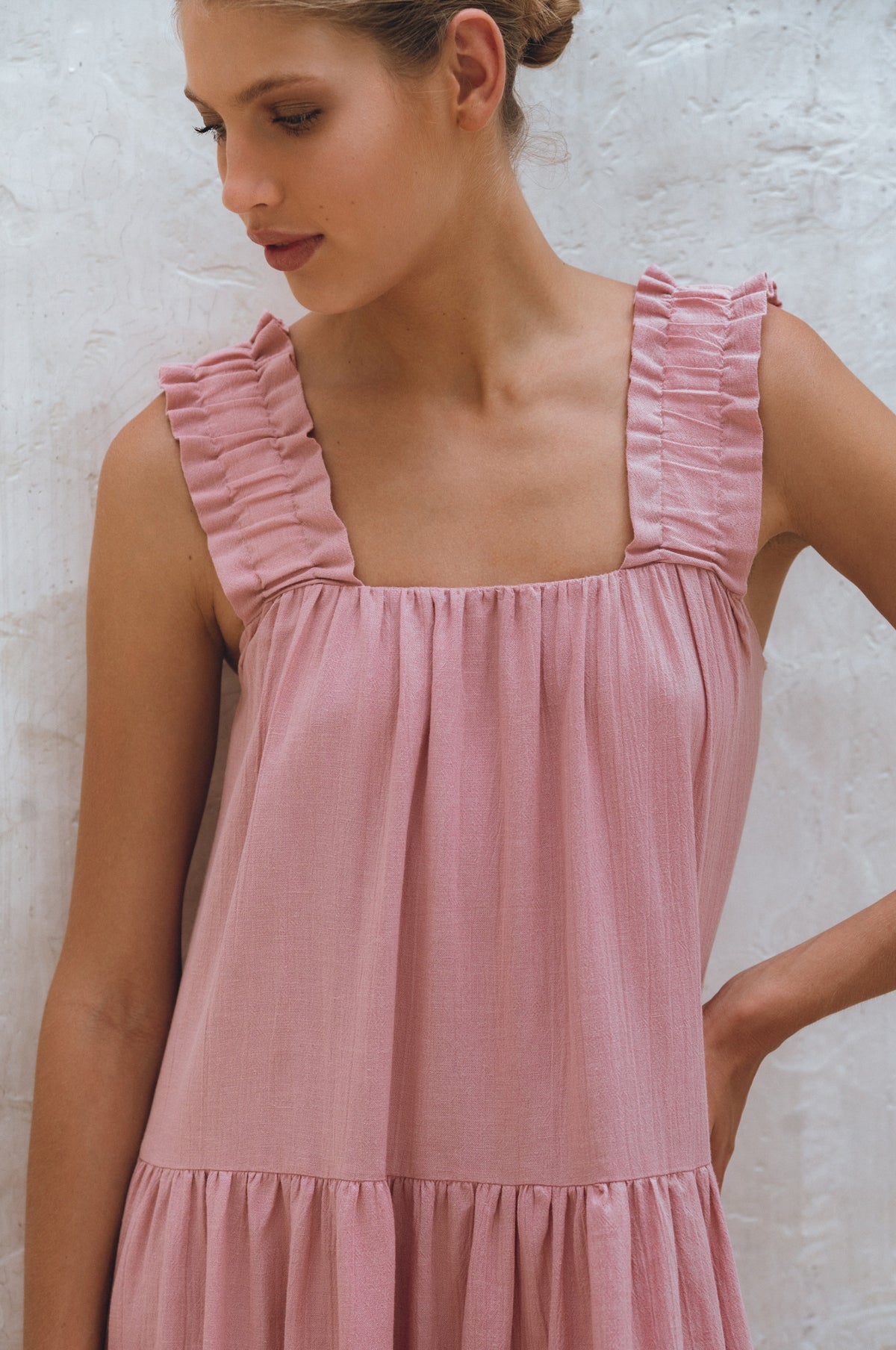 La Palma Linen Maxi Dress