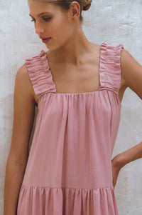 La Palma Linen Maxi Dress