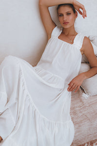 La Palma Linen Maxi Dress