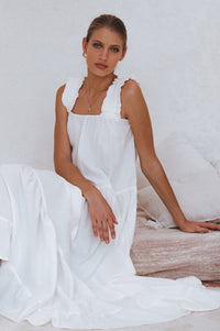 La Palma Linen Maxi Dress