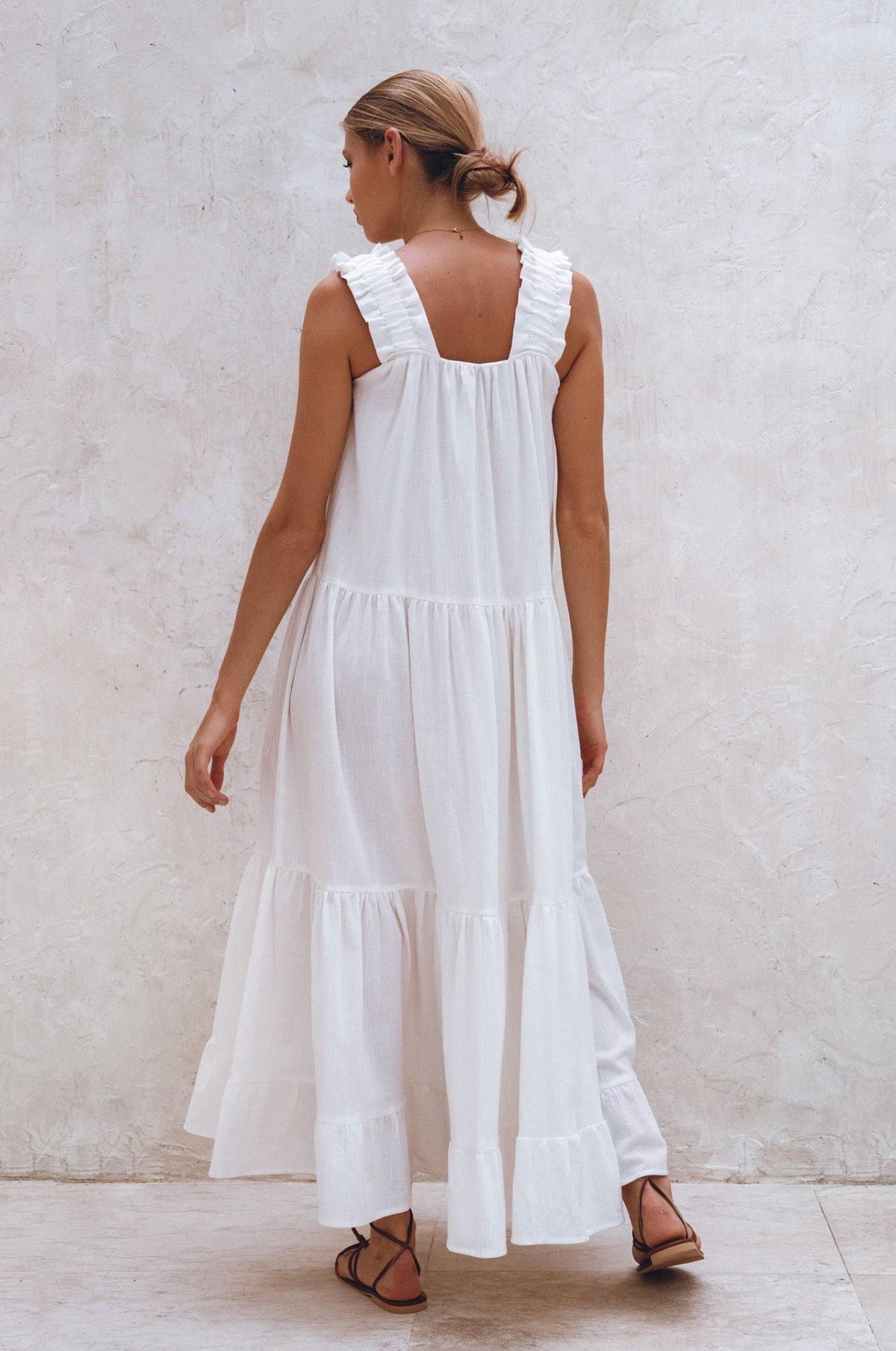 La Palma Linen Maxi Dress
