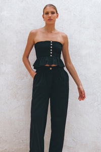 Laura Smocked Linen Top