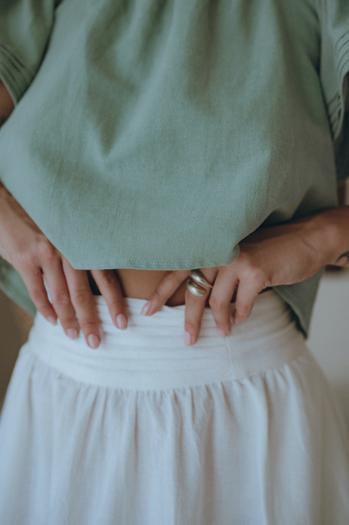 Laurent Linen Midi Skirt (Sale)