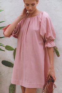 Medea Linen Mini Dress (Sale)