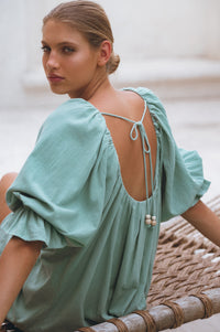 Medea Linen Mini Dress (Sale)