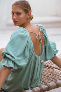 Medea Linen Mini Dress (Sale)