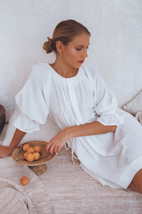 Medea Linen Mini Dress (Sale)