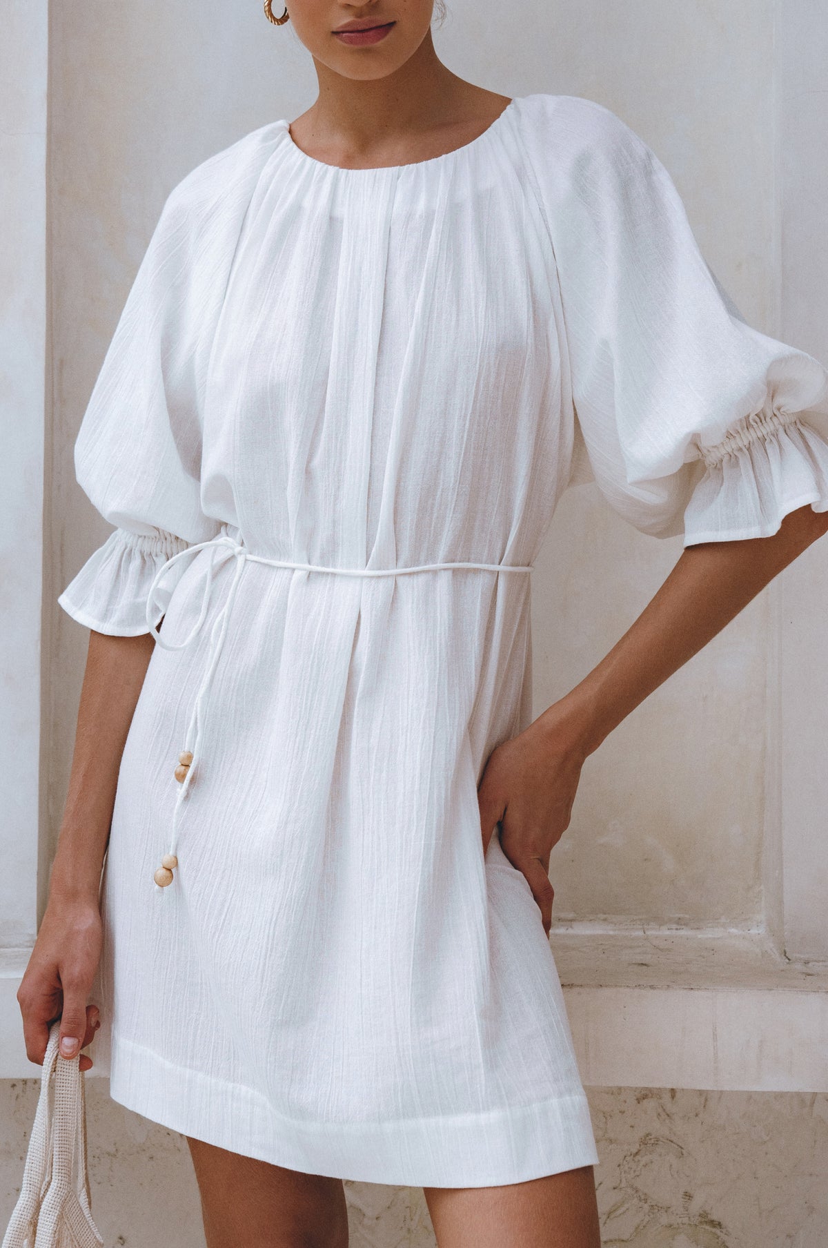 Medea Linen Mini Dress (Sale)