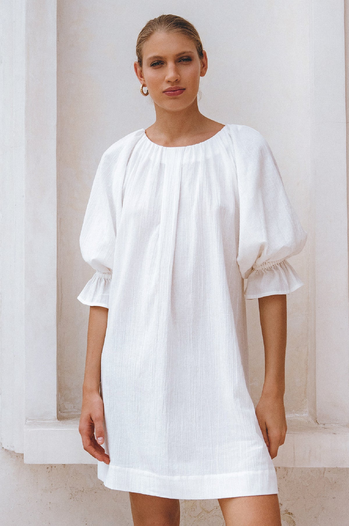 Medea Linen Mini Dress (Sale)