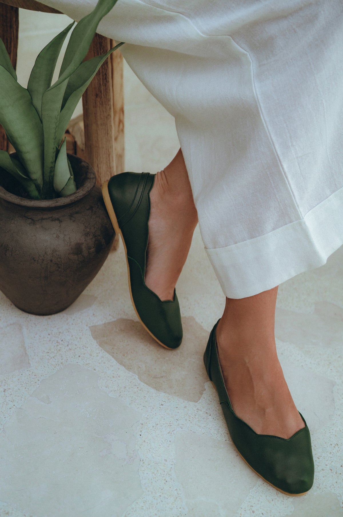 Milan Leather Ballet Flats (Sz. 4, 9.5 & 11)