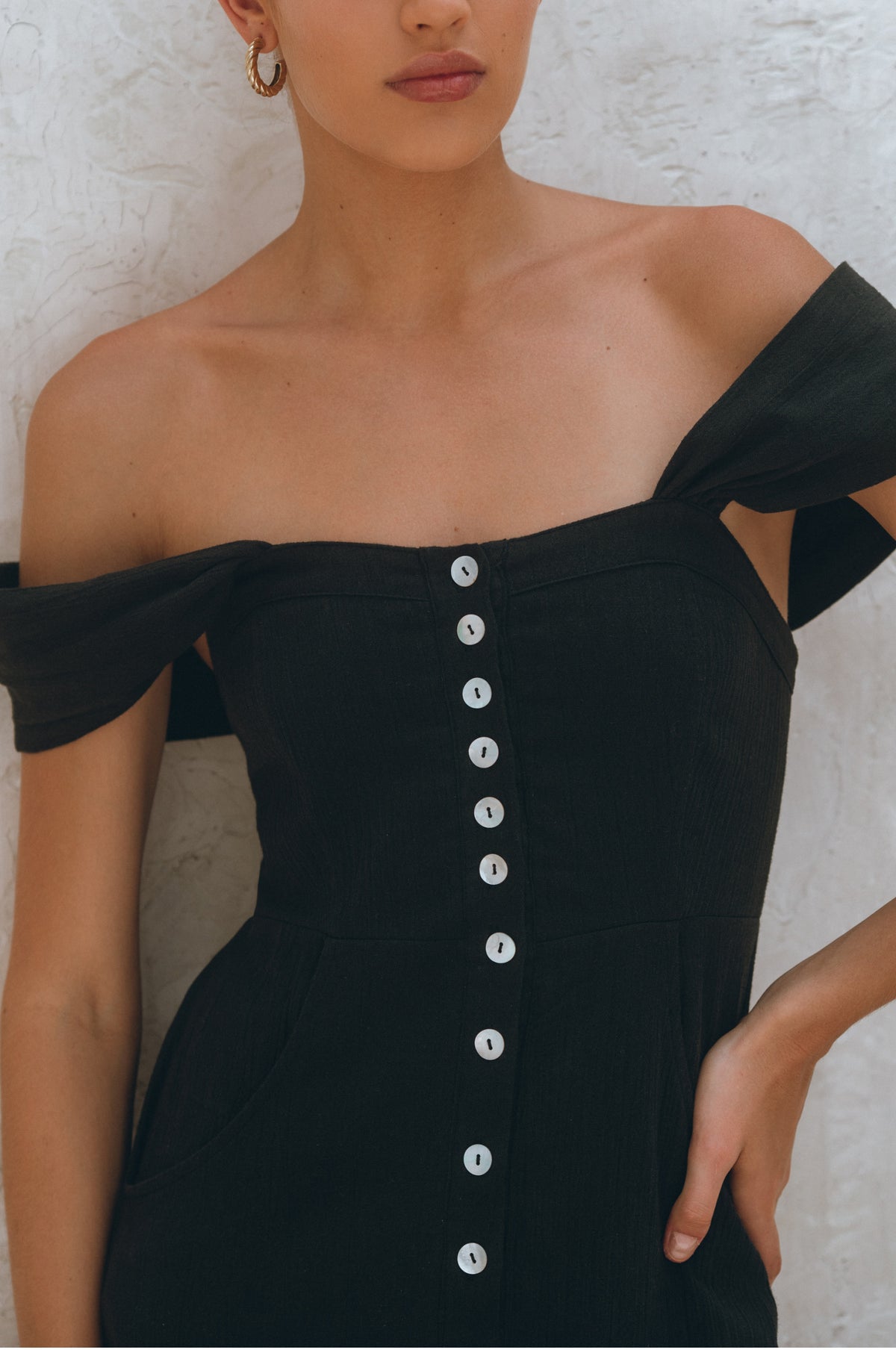 Mira Linen Midi Dress