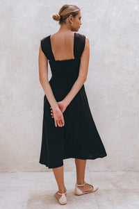 Mira Linen Midi Dress