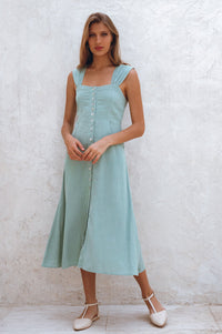 Mira Linen Midi Dress