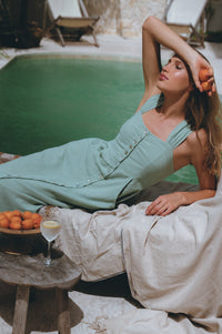 Mira Linen Midi Dress