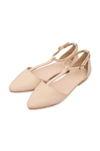 Paula Pointy Leather Flats