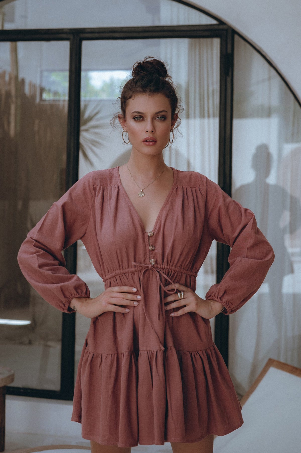 Positano Linen Mini Dress