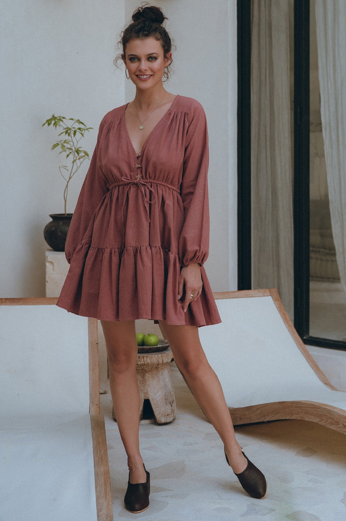 Positano Linen Mini Dress