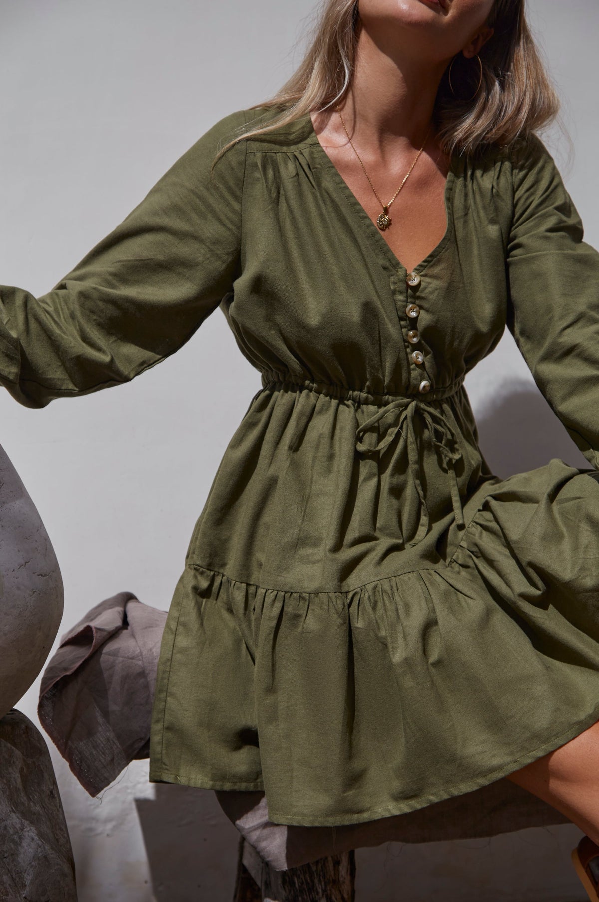 Positano Linen Mini Dress (Sale)