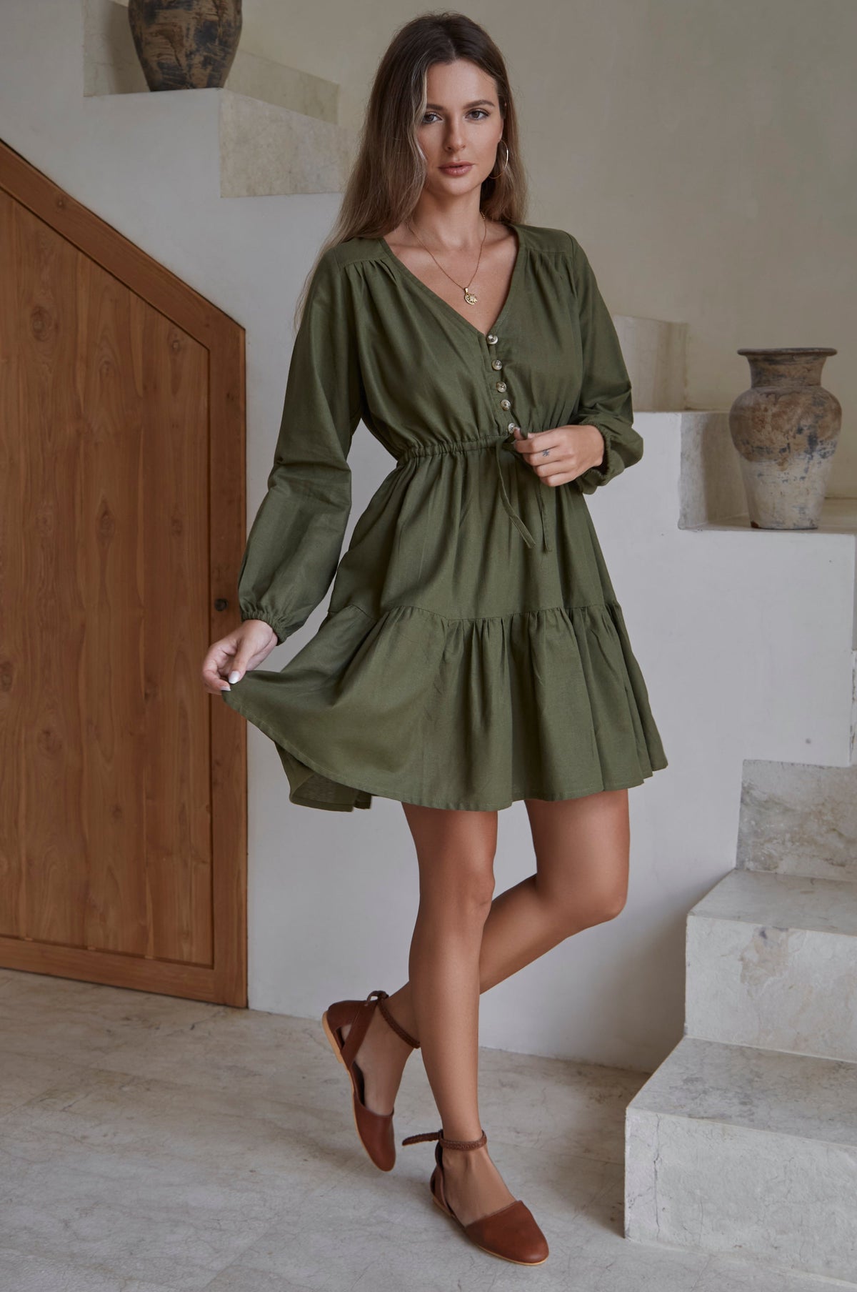 Positano Linen Mini Dress (Sale)