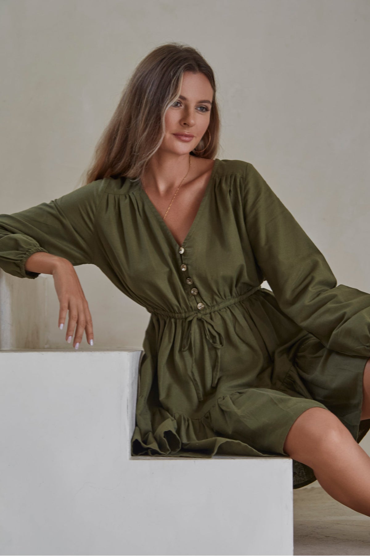 Positano Linen Mini Dress (Sale)