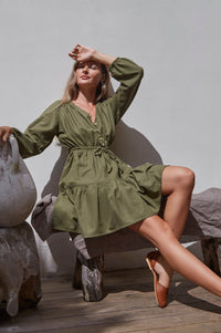 Positano Linen Mini Dress (Sale)
