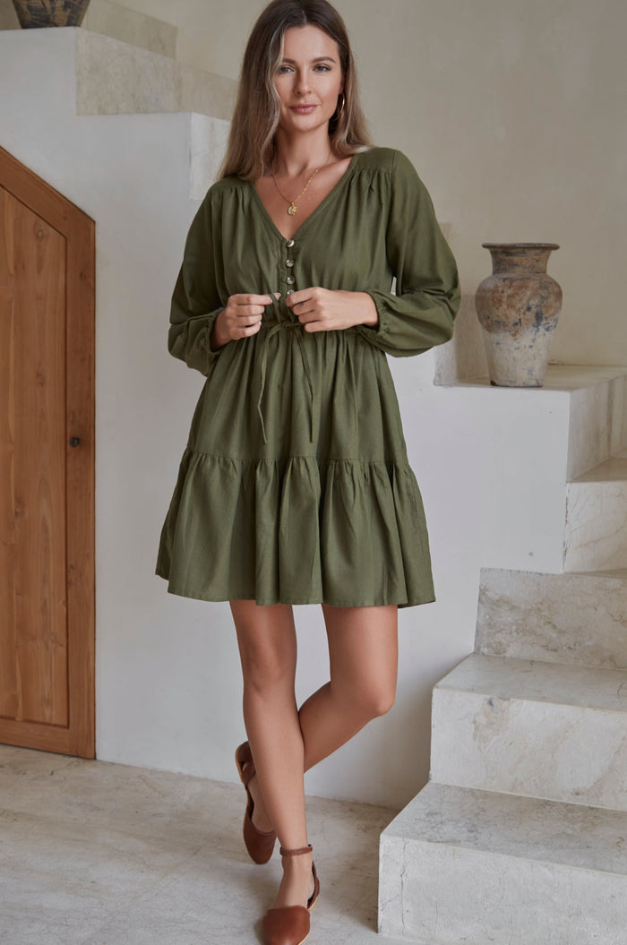 Positano Linen Mini Dress (Sale)