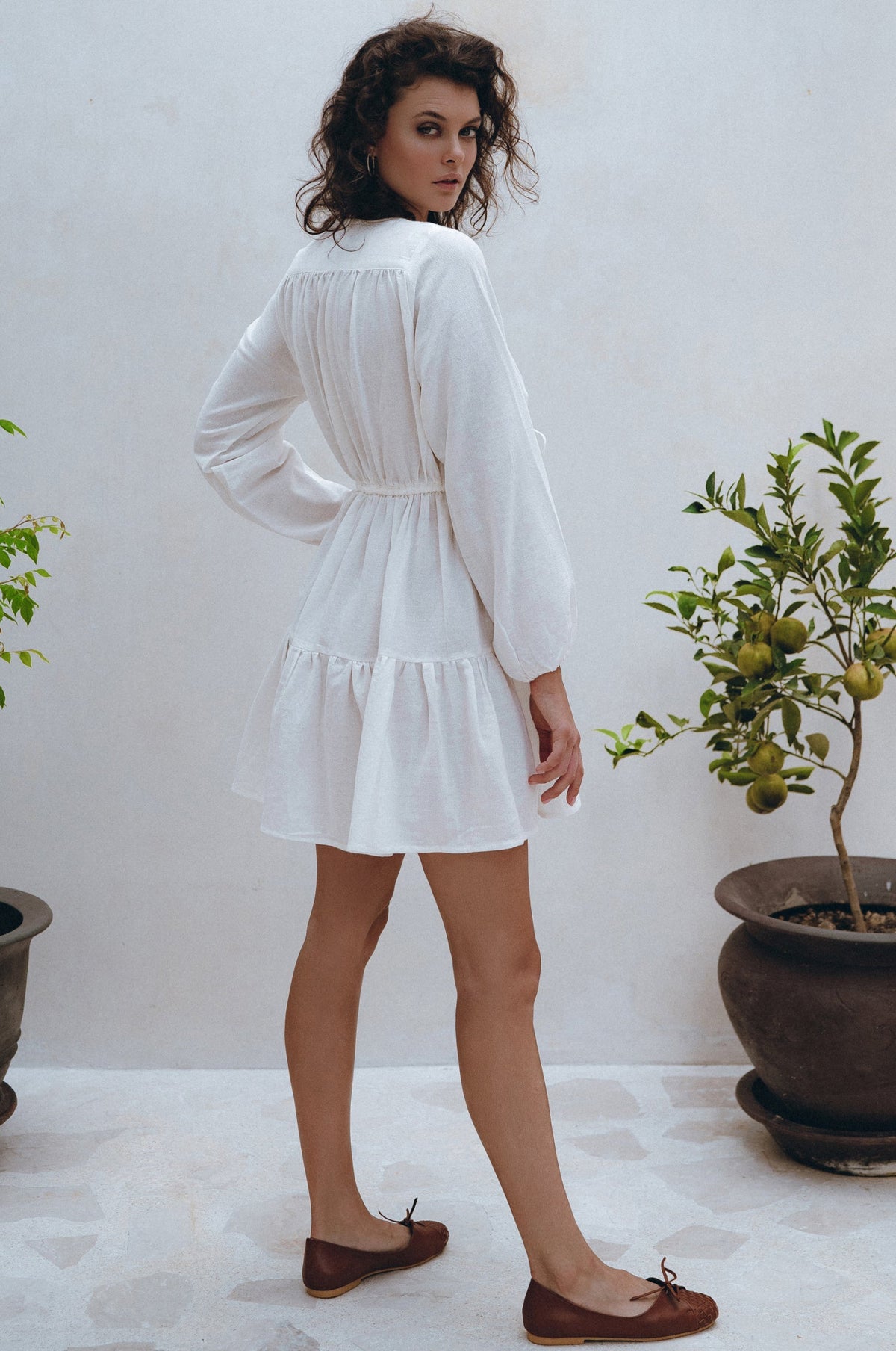 Positano Linen Mini Dress
