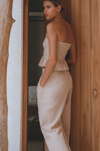 Raya Wide Leg Linen Pants