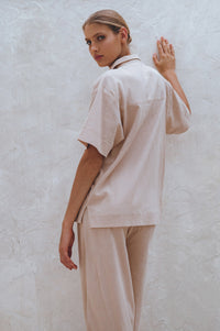 Raya Wide Leg Linen Pants