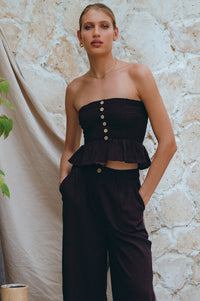 Raya Wide Leg Linen Pants