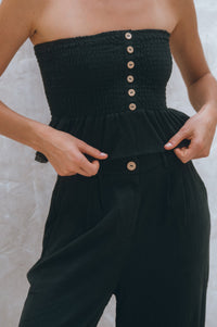 Raya Wide Leg Linen Pants