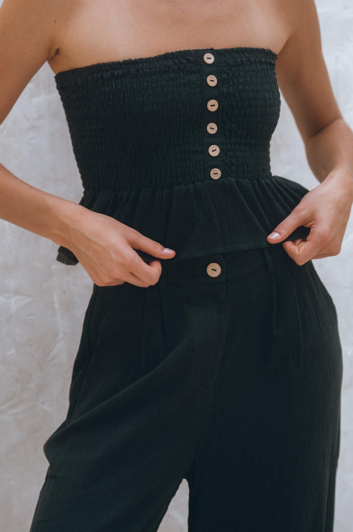 Raya Wide Leg Linen Pants