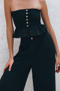 Raya Wide Leg Linen Pants