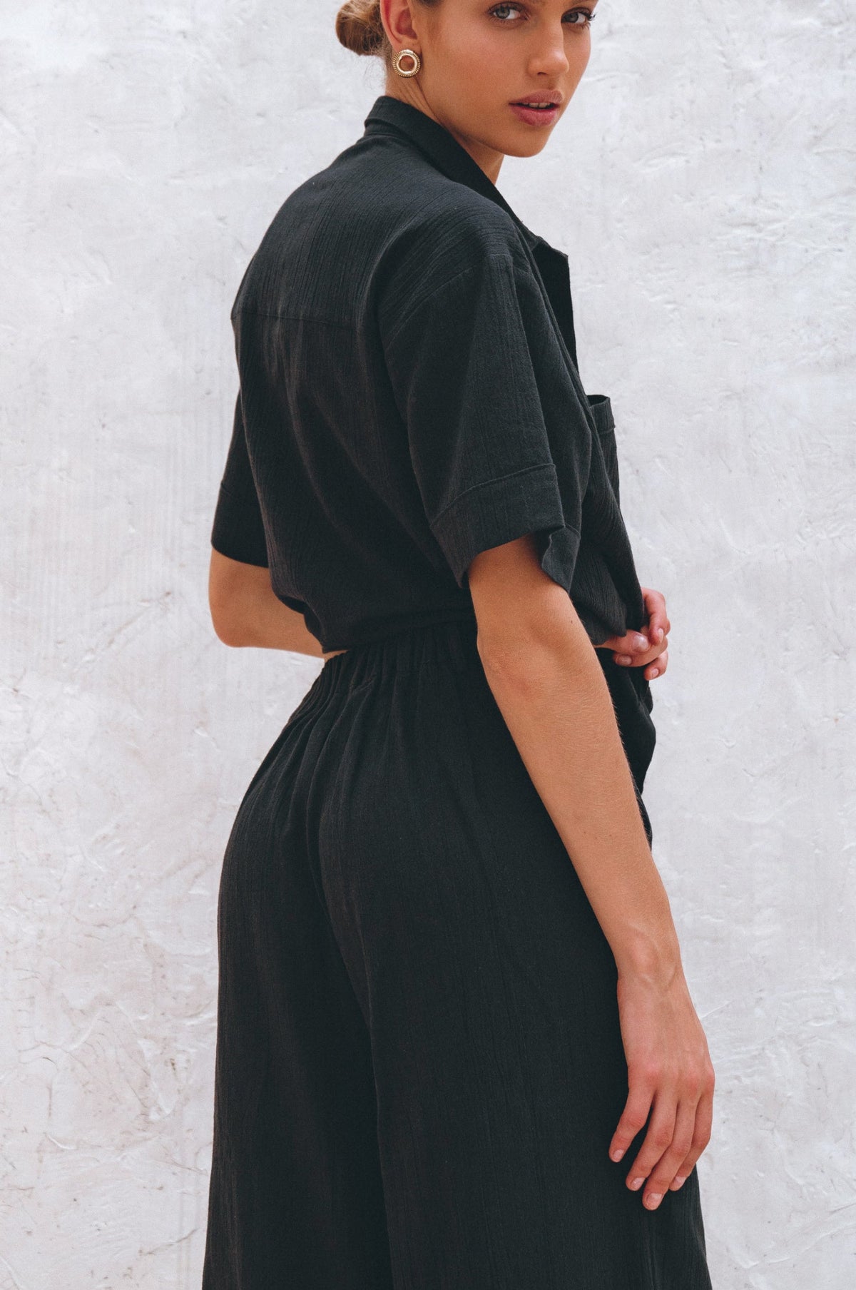 Raya Wide Leg Linen Pants